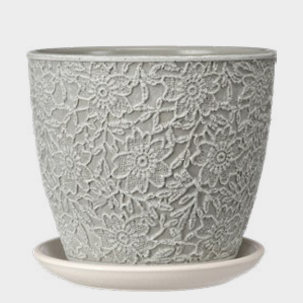 Лютик светло-серый бутон №4 d-21см 4л (Композит)(4шт) 