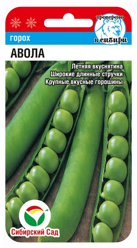Горох Авола 20шт (Сиб сад)