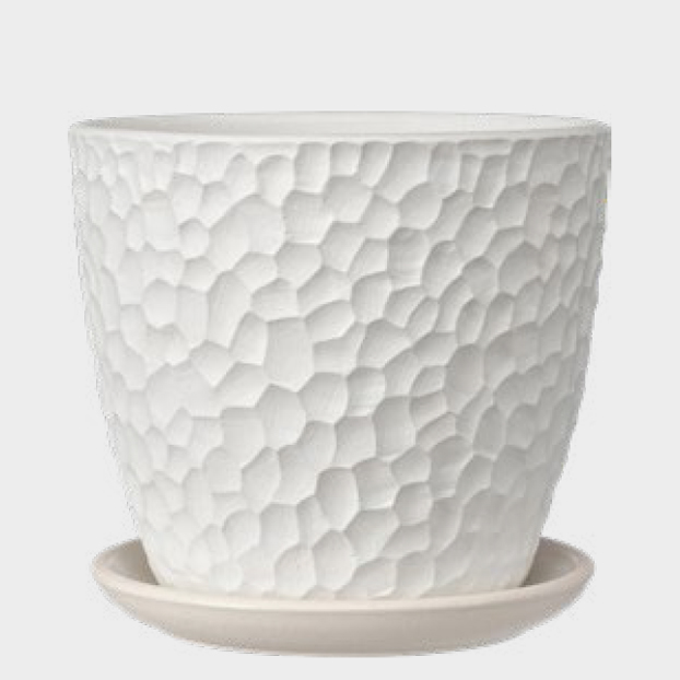 Манго №3 белый бутон 2,2л d18см (Композит)(8шт) 