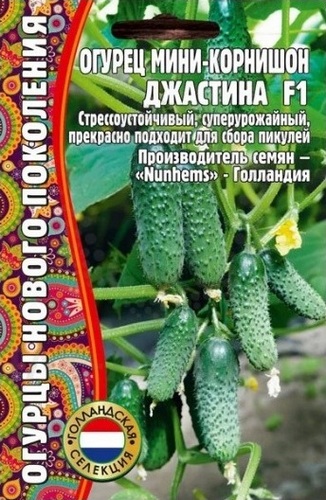 Огурец Джастина F1 мини-корнишон 6шт (Ред.сем)