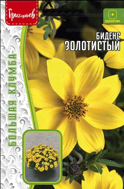 Биденс ЗолотистыйБольшая клумба однолетник 0,1г (Ред.Сем)