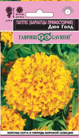 Бархатцы Дюн Голд однолетник 7шт (Гавриш)