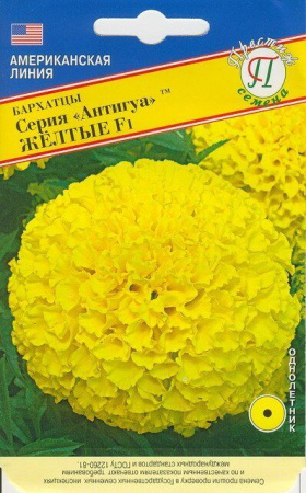 Бархатцы АНТИГУА F1 Желтые однолетник 5шт (Престиж)